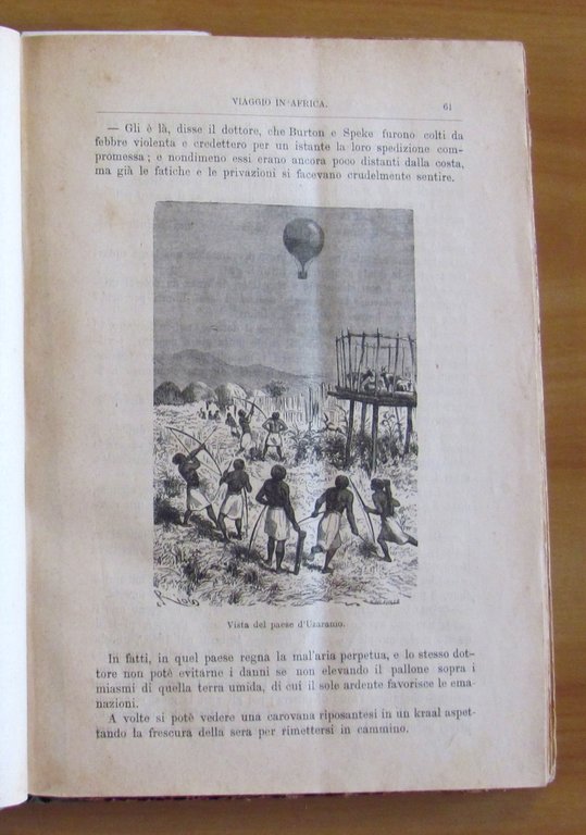 CINQUE SETTIMANE IN PALLONE, 1888 - ill. RIOU