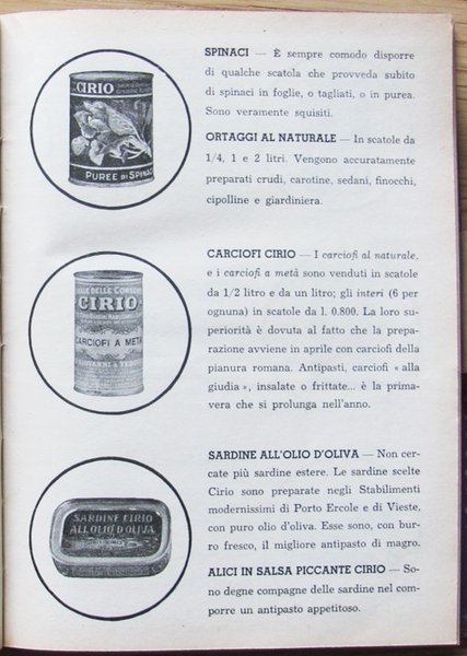 CIRIO - IL LIBRO DI CASA 1937