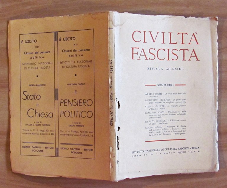 CIVILTA' FASCISTA - Rivista mensile - Anno IV N.3 Marzo …