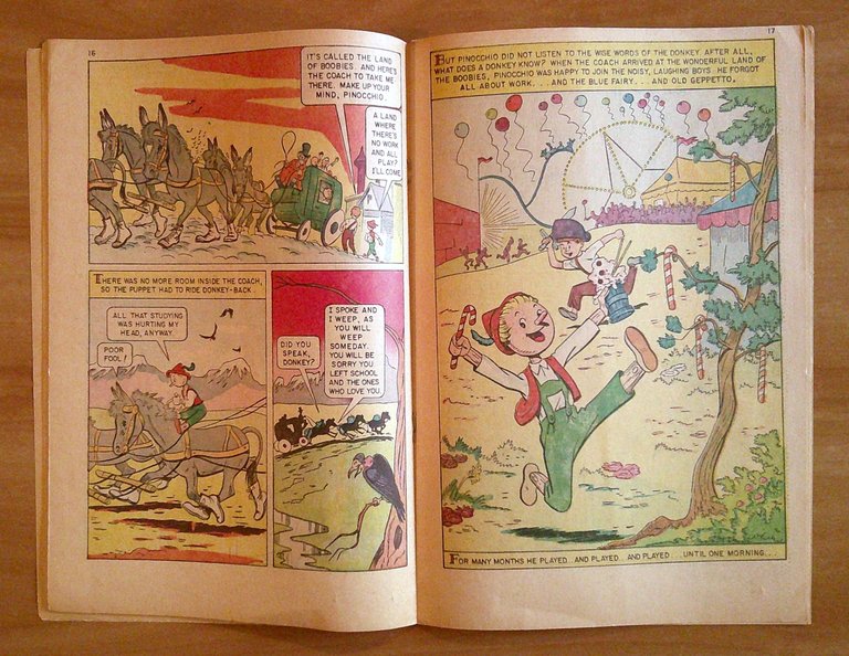 Classics Illustrated Junior PINOCCHIO N.513, 1967