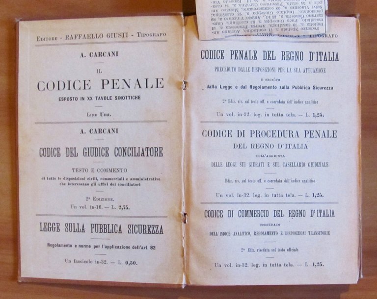 CODICE per la MARINA MERCANTILE del REGNO D'ITALIA, 1901