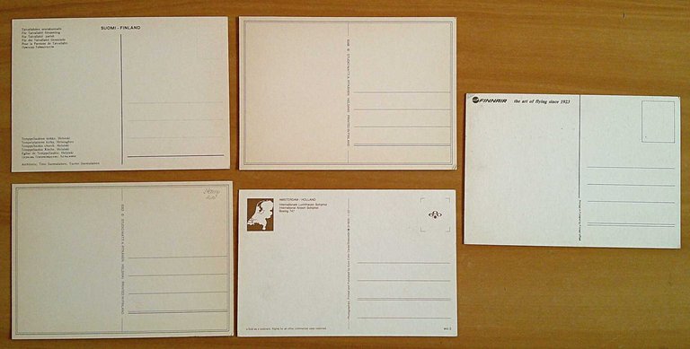 Cofanetto 10 cartoline + 7 Francobolli - FINLANDIA, FINNAIR, SIPE …