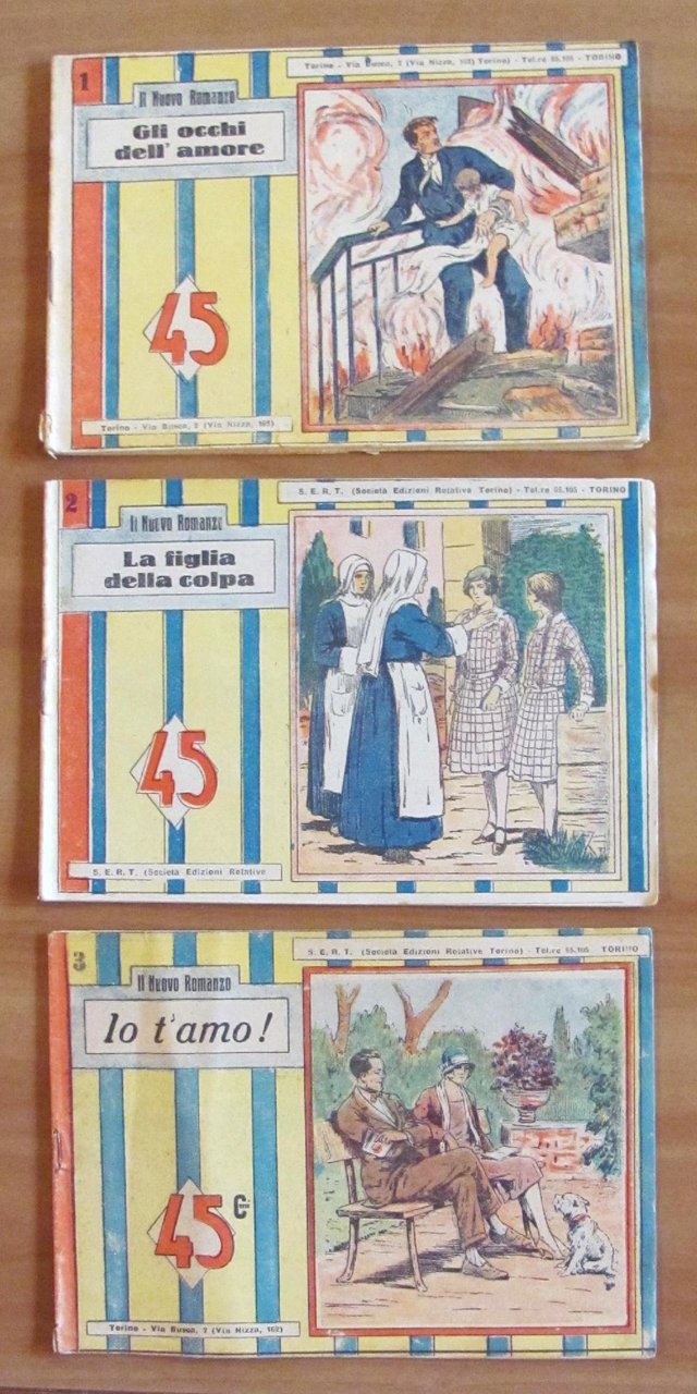 Collana IL NUOVO ROMANZO - LOTTO N.1-2-3 - SERT Ediz. …