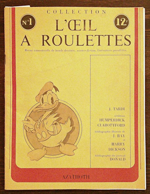 Collection L'OEIL A ROULETTES N.1 - Revue trimestrelle de bande …