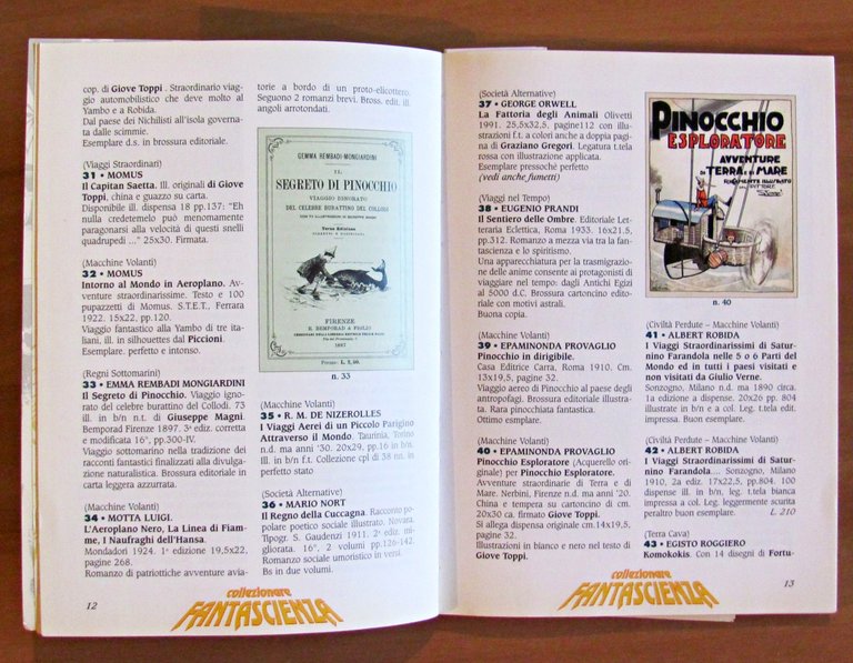 COLLEZIONARE FANTASCIENZA e il FANTASTICO dal '700 al 2000