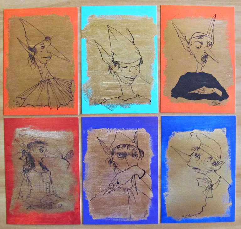 Colombotto Rosso in 12 cartoline PINOCCHIO OPERA in Cofanetto originale, … | Immagine Gallery 8