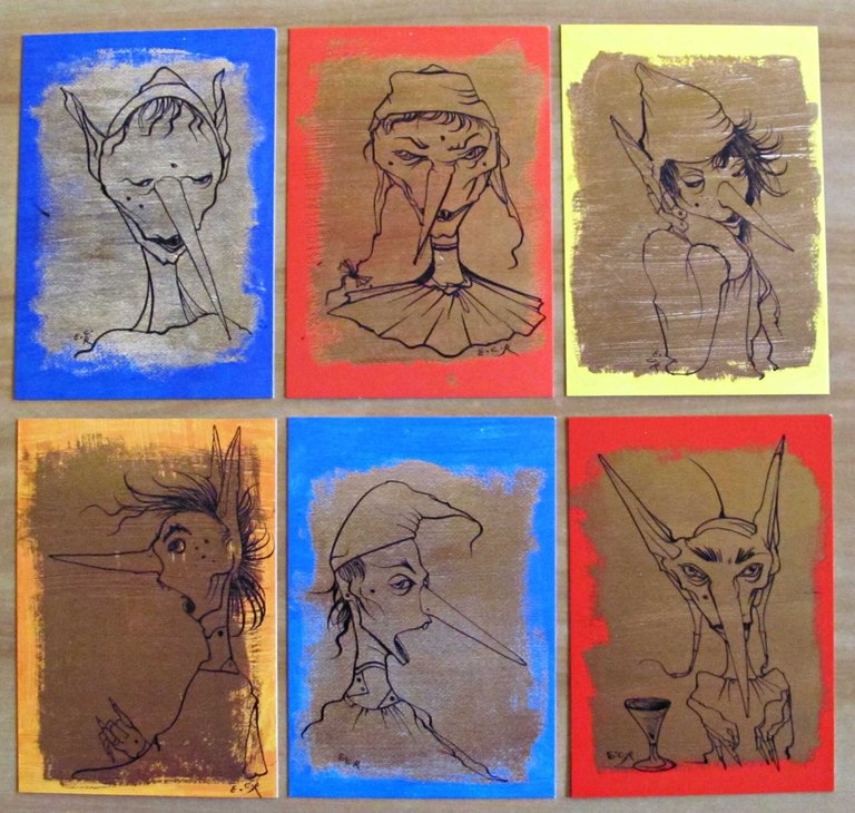 Colombotto Rosso in 12 cartoline PINOCCHIO OPERA in Cofanetto originale, … | Immagine Gallery 9