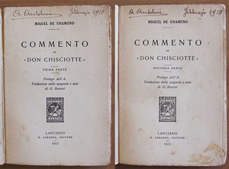 COMMENTO AL DON CHISCIOTTE Vol. I e II - Completo, … | Immagine Gallery 2