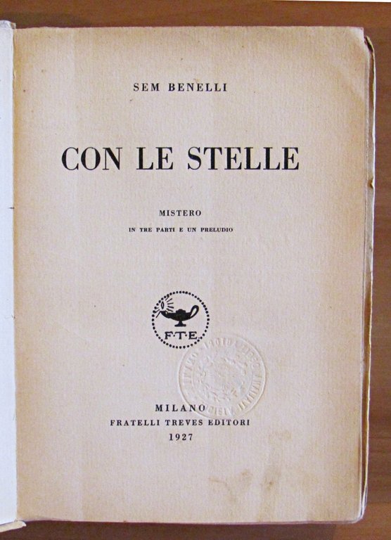 CON LE STELLE - MISTERO IN TRE PARTI