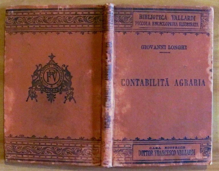 CONTABILITA' AGRARIA - Biblioteca Vallardi. Piccola Enciclopedia Illustrata