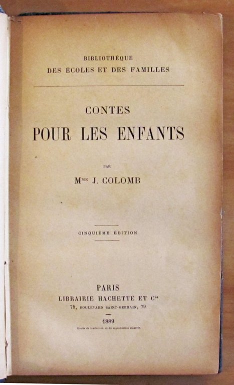 CONTES POUR LES ENFANTS - Bibliothèque des écoles et des …