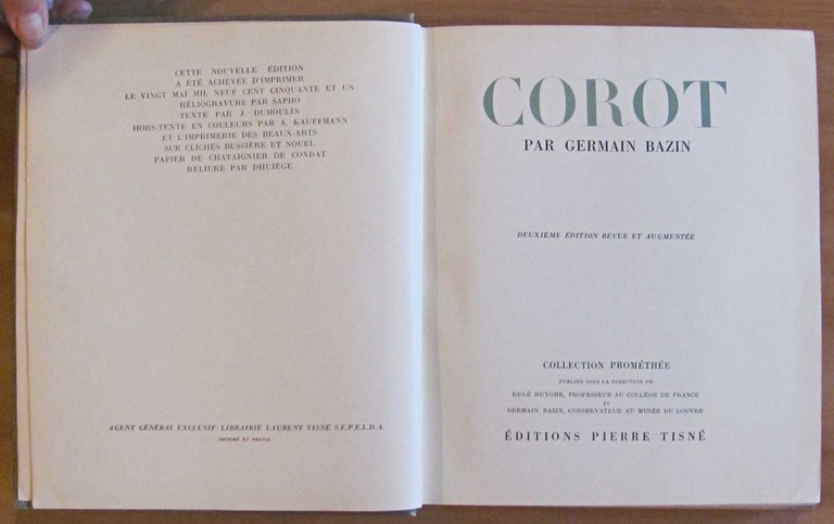 COROT - Collection Prométhée, 1951