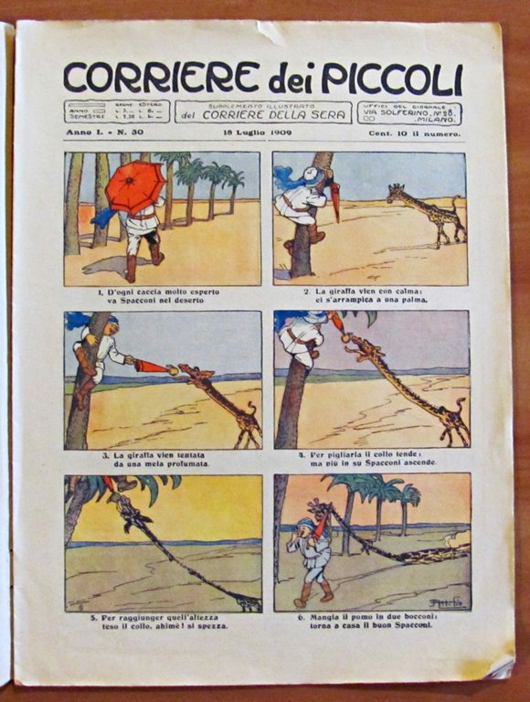 CORRIERE dei PICCOLI Anno I 1909 n.30 - Anastatica - …