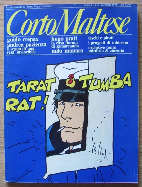 CORTO MALTESE Anno I N.3, 1983 - Rivista Mensile di Fumetti Viaggi Avventure