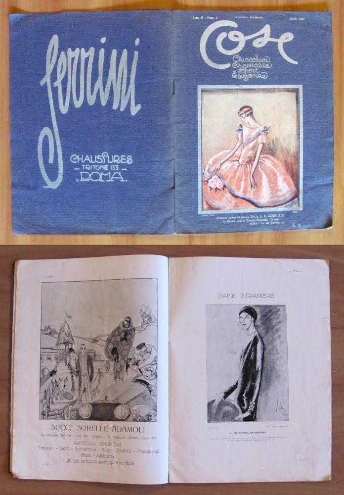 COSE Chiacchiere Originalità Sport Eleganze, 1925 - Pubblicitaria DECO'