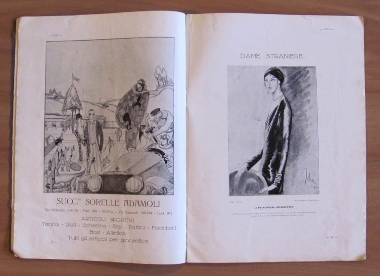 COSE Chiacchiere Originalità Sport Eleganze, 1925 - Pubblicitaria DECO'