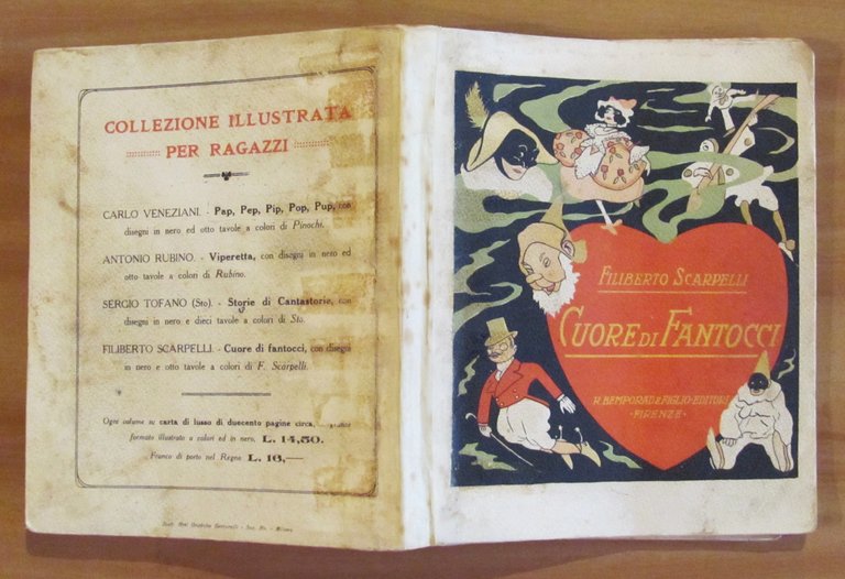 CUORE DI FANTOCCI - Romanzo per Ragazzi, 1920 ill. Scarpelli