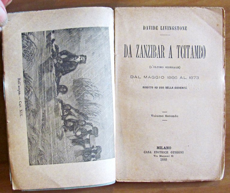 DA ZANZIBAR A TCITAMBO - 2 Volumi, Completo, 1888