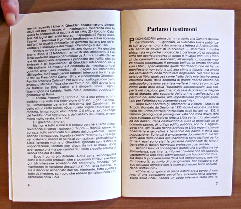 DALLA LIBIA ITALIANA ALLA LIBIA DI GHEDDAFI - Coll. I …