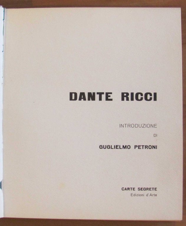 DANTE RICCI - Collana Carte Segrete, 1974 | Immagine Gallery 3