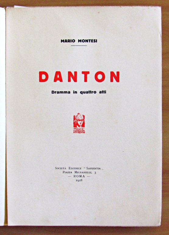 DANTON - Dramma in quattro atti