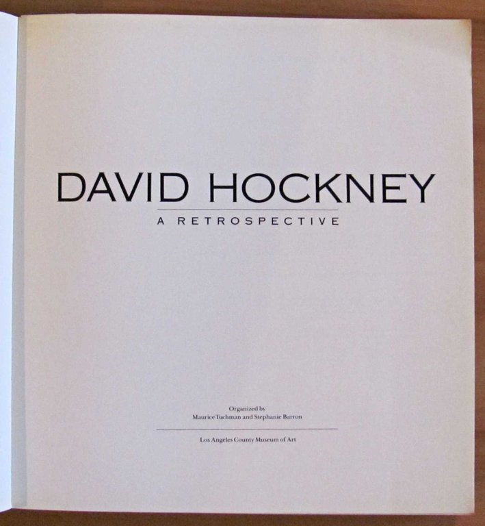 DAVID HOCKNEY a Retrospective, 1988