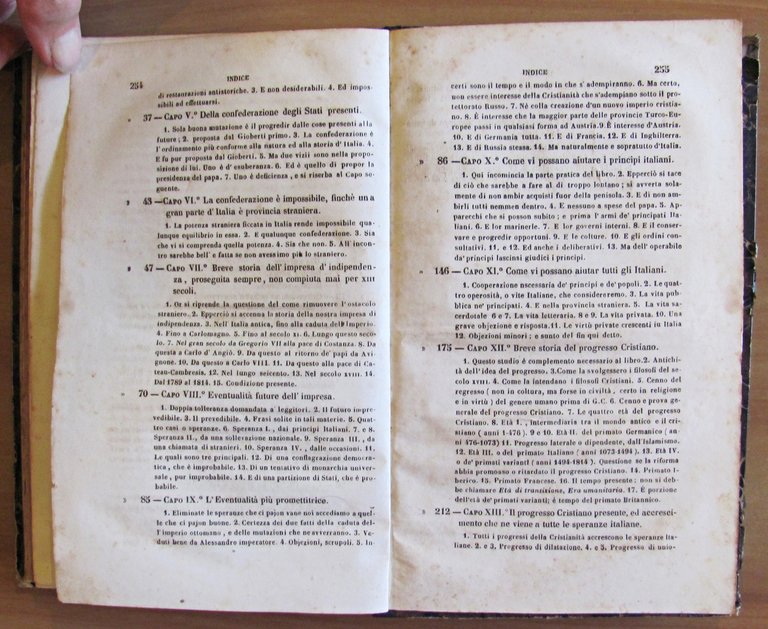 DELLE SPERANZE D'ITALIA PER CESARE BALBO, I ed. Napolitana 1848