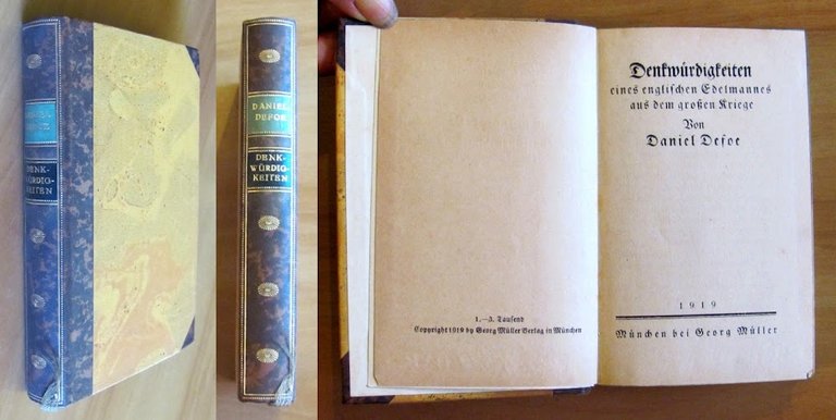 Denkwurdigkeiten eines englischen edelmannes aus dem groben Kriege, 1919