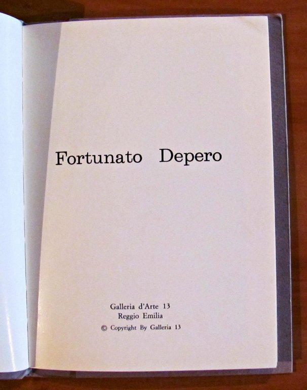 DEPERO - Piccola Collana d'Arte - Serie I Maestri Reggio …