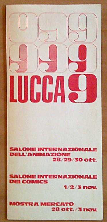 Depliant LUCCA 9 Salone Internazionale dei COMICS - 28 Ott./3 …