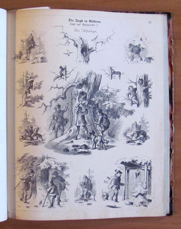 DIE JAGD IN BILDERN - fine '800 - ill. HAIDER …