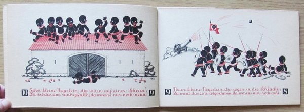 DIE KLEINEN NEGERLEIN (10 piccoli Negri), primi '900 - ill …