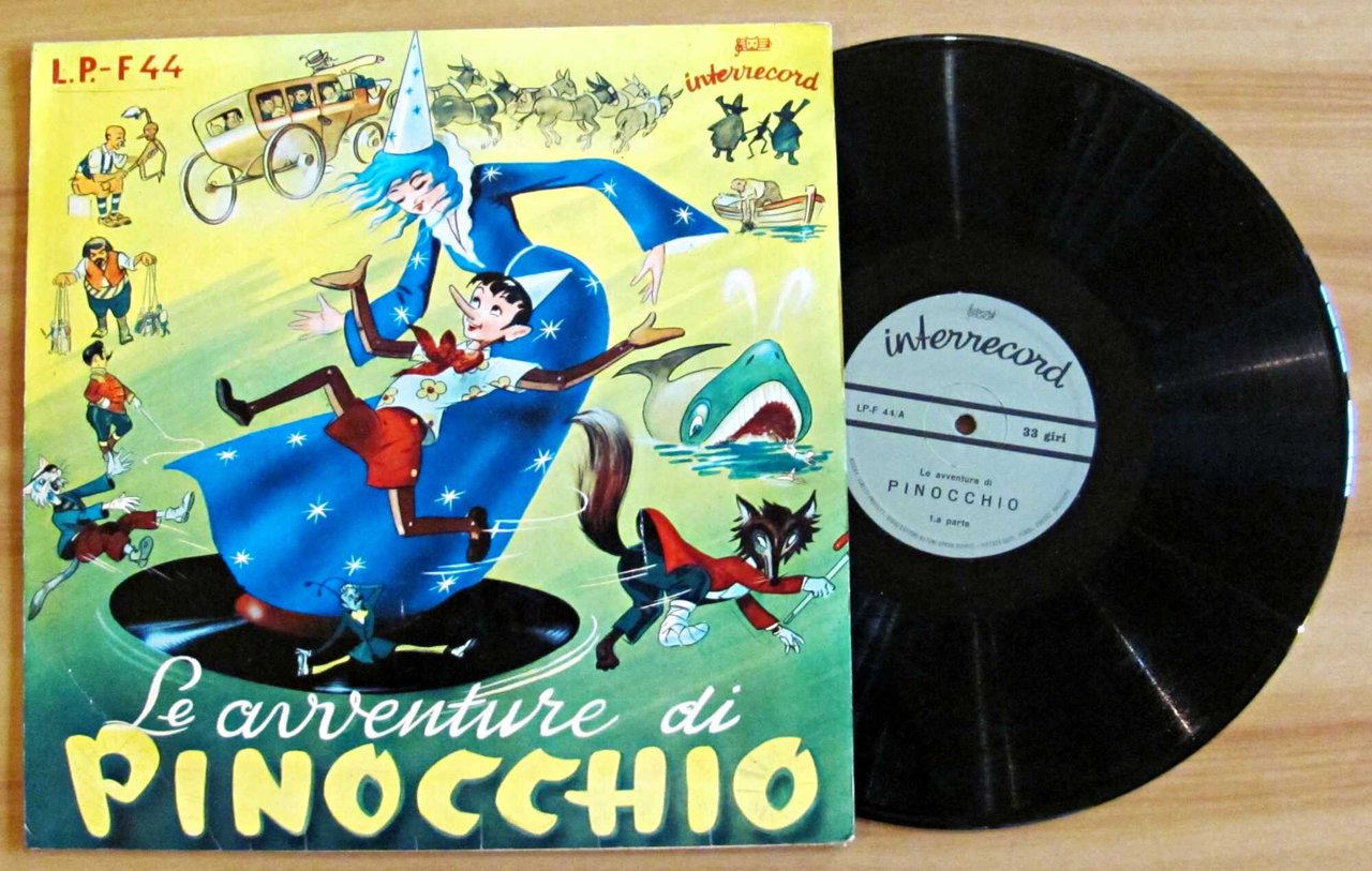 Disco 33" LE AVVENTURE DI PINOCCHIO, anni '70