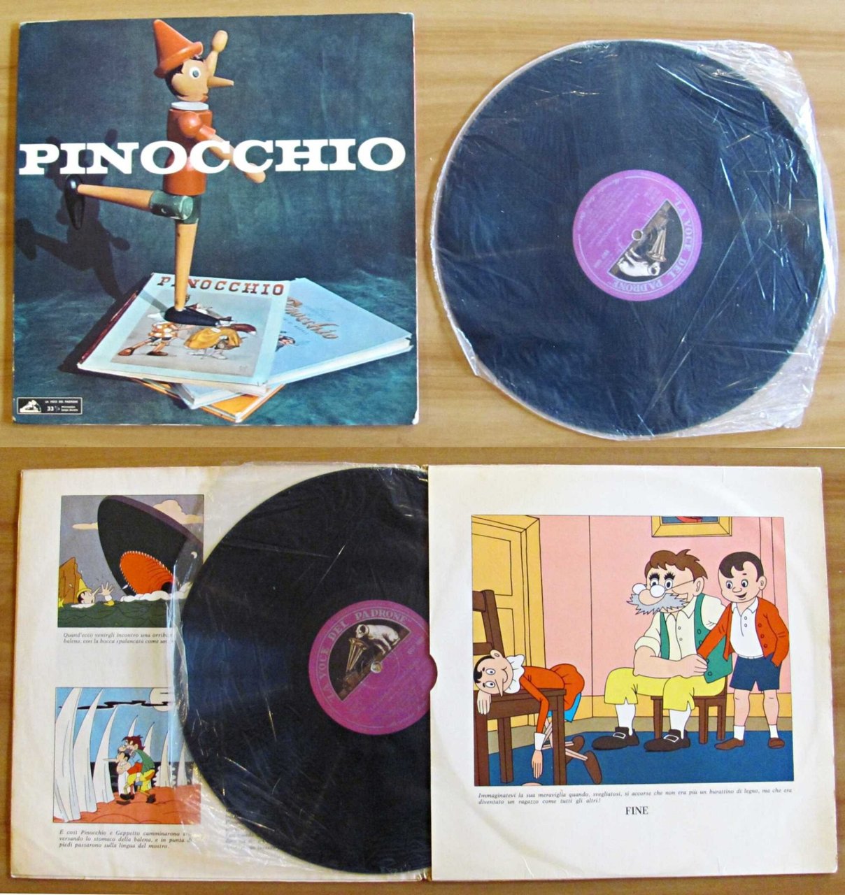 Disco 33" PINOCCHIO - La Voce del Padrone - Musiche …