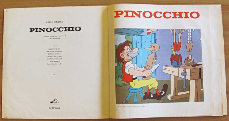 Disco 33" PINOCCHIO - La Voce del Padrone - Musiche …