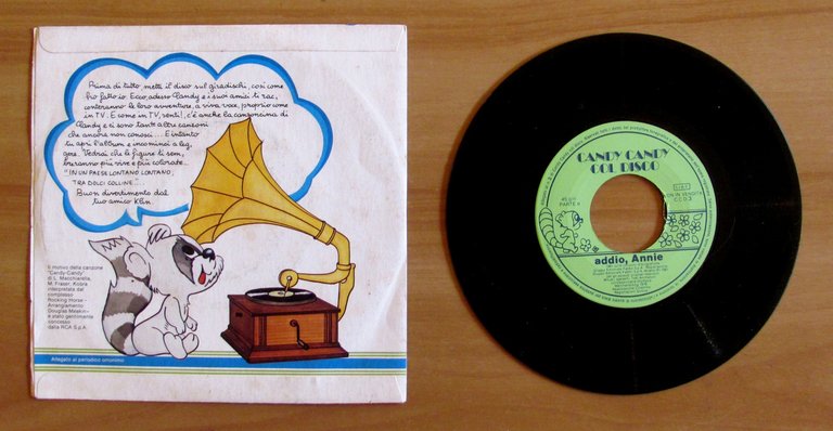 Disco 45 Giri - CANDY CANDY COL DISCO N.3- Addio, … | Immagine Gallery 3