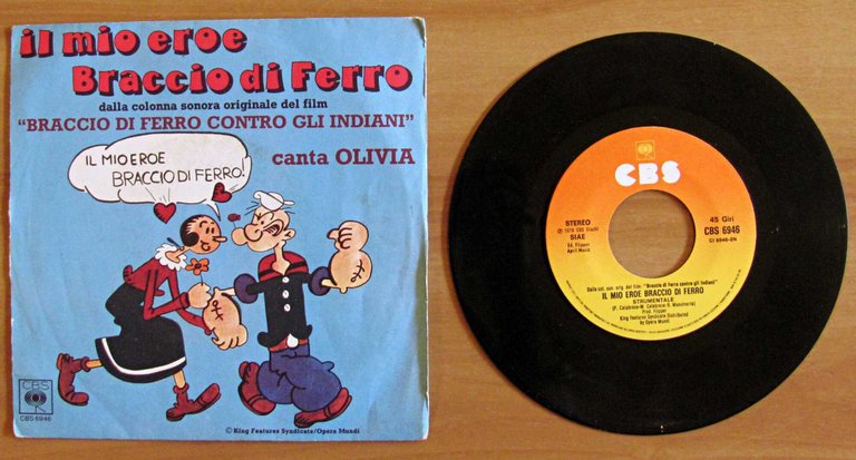 Disco 45 Giri - POPEYE - IL MIO EROE BRACCIO … | Immagine Gallery 2