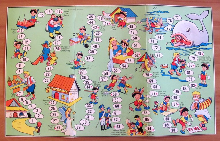 DISNEY - Gioco LE AVVENTURE DI PINOCCHIO in Scatola Originale, …