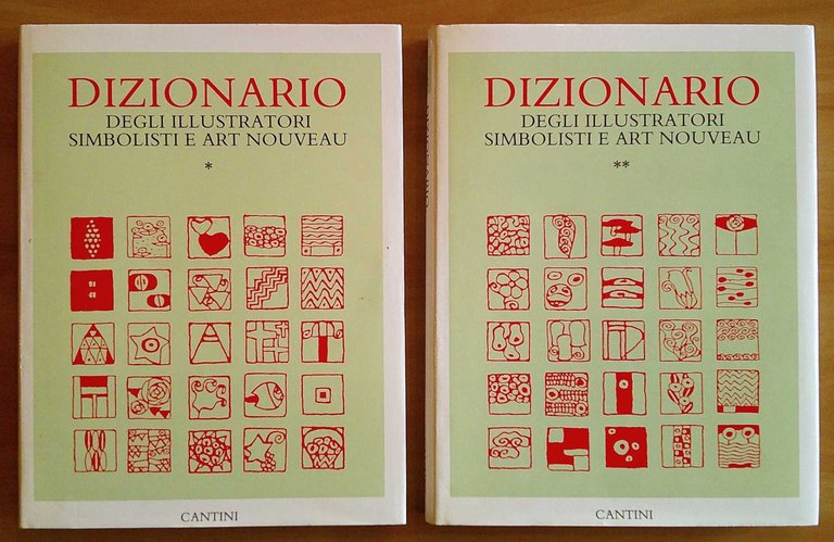 DIZIONARIO DEGLI ILLUSTRATORI SIMBOLISTI E ART NOUVEAU - 2 Volumi …