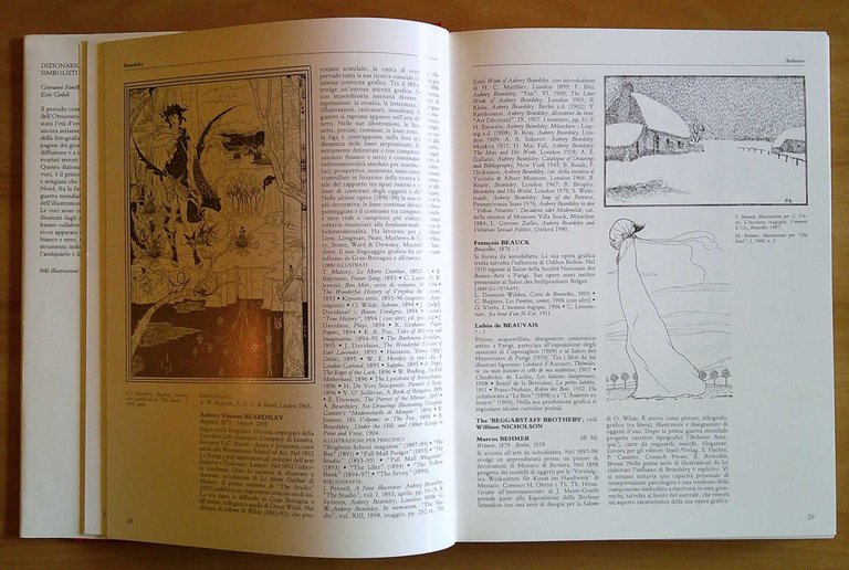 DIZIONARIO DEGLI ILLUSTRATORI SIMBOLISTI E ART NOUVEAU - 2 Volumi …