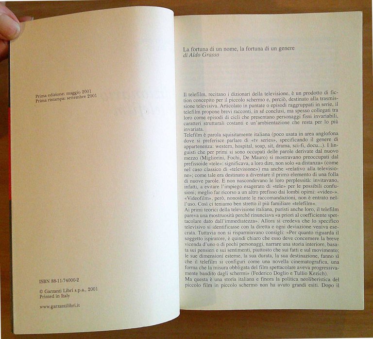 DIZIONARIO DEI TELEFILM, 2001 con oltre 1.500 schede di tutte …