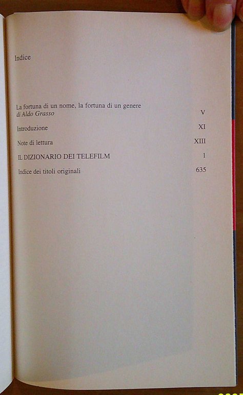 DIZIONARIO DEI TELEFILM, 2001 con oltre 1.500 schede di tutte …