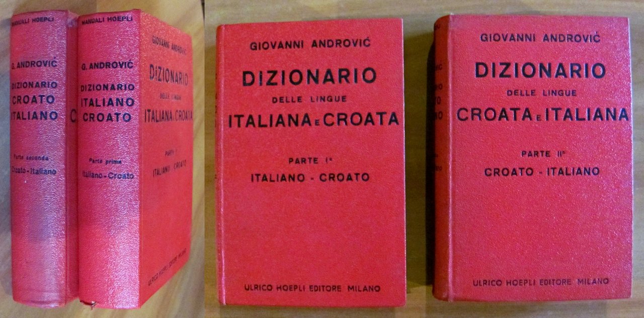 DIZIONARIO DELLE LINGUE ITALIANA E CROATA - 2 Volumi Compl. …