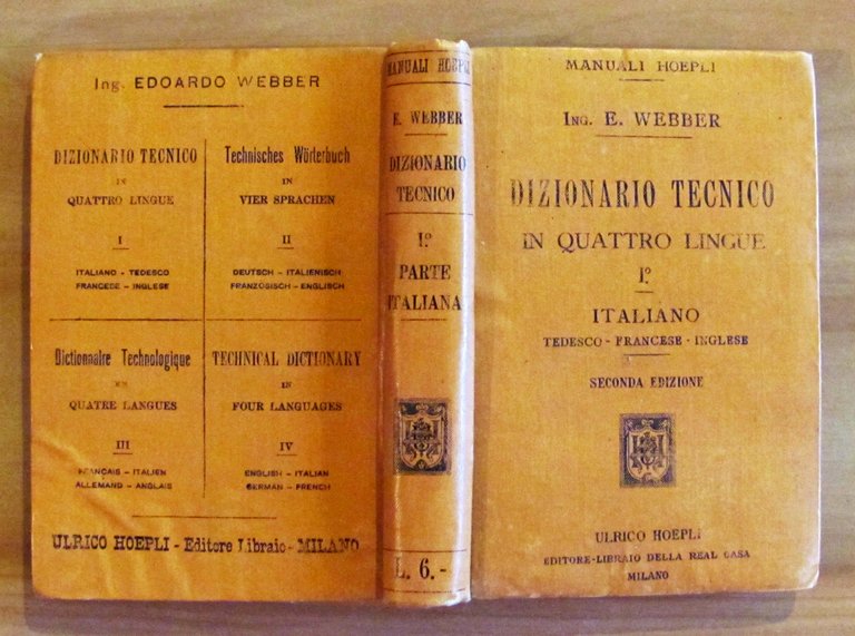DIZIONARIO TECNICO IN QUATTRO LINGUE - ITALIANO - TEDESCO - …