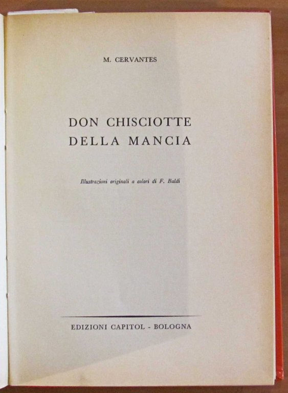 DON CHISCIOTTE DELLA MANCIA, 1956 - ill. BALDI