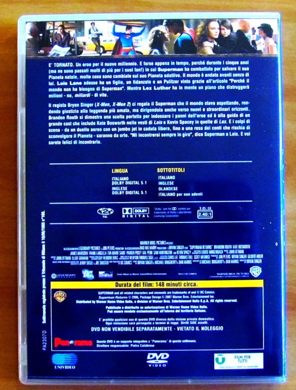 DVD - SUPERMAN RETURNS
