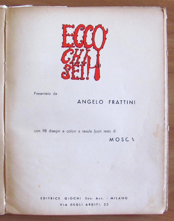 ECCO CHI SEI!