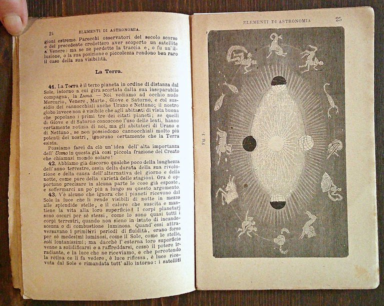 ELEMENTI DI ASTRONOMIA - Biblioteca del Popolo N.8, 1882