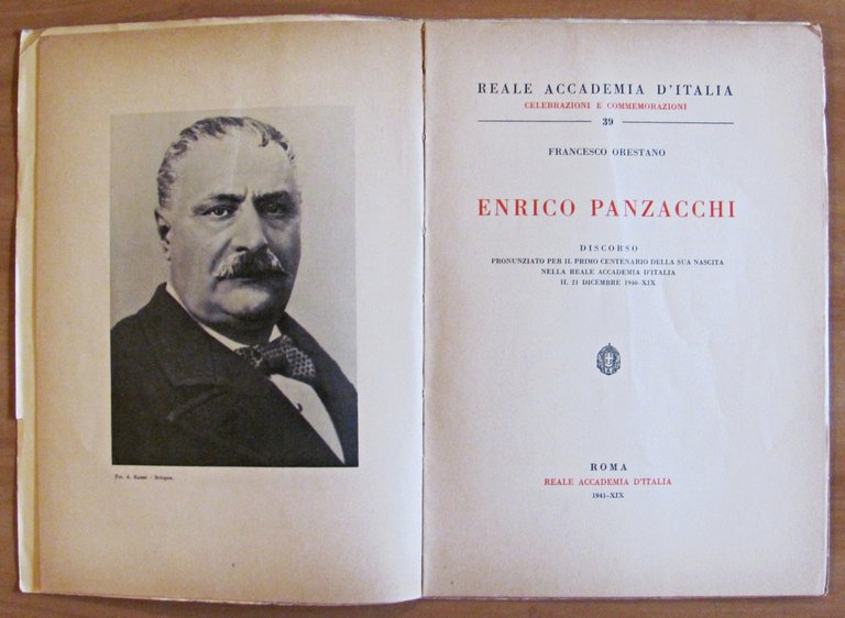 ENRICO PANZACCHI - Dedica Autografa