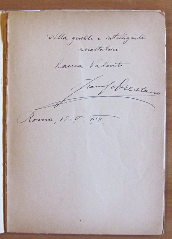 ENRICO PANZACCHI - Dedica Autografa